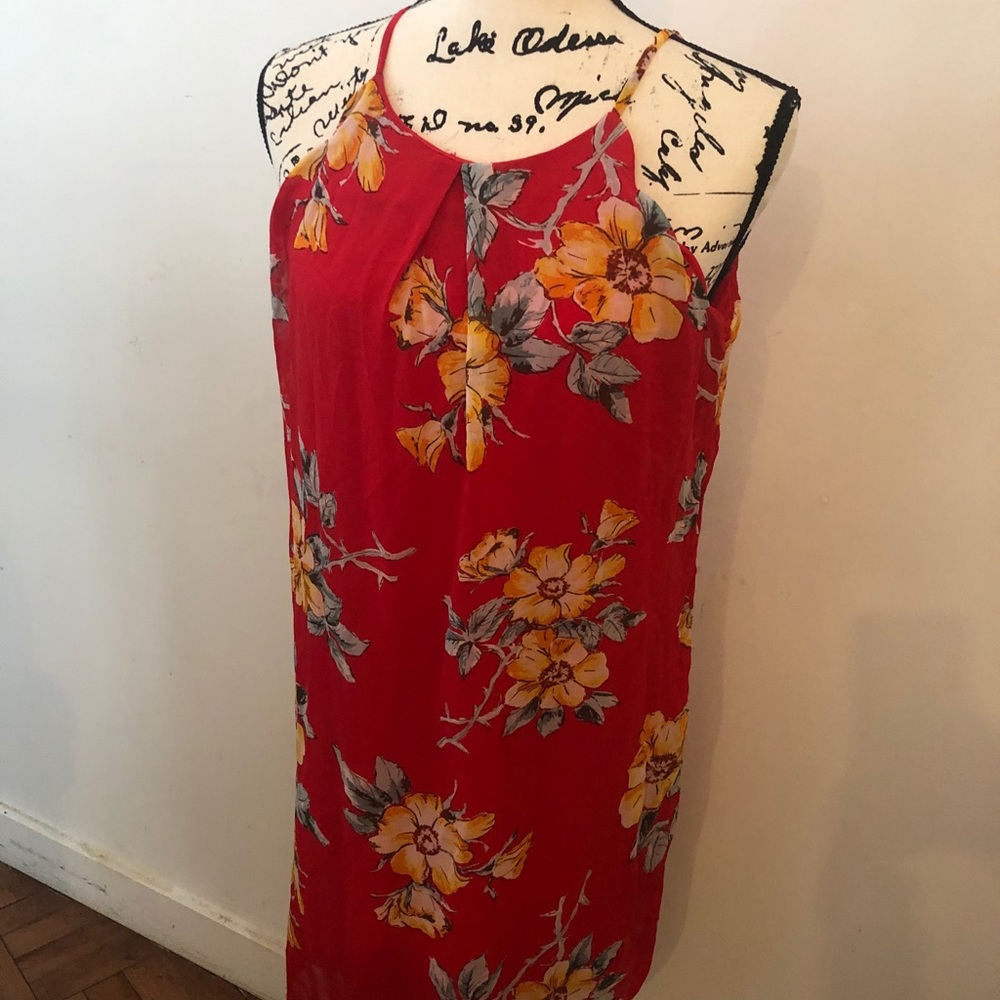 BCX Tropical Flower 🌸 Vacation Dress Sz M/L - Picture 7 of 10